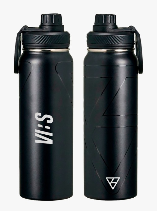 Garrafa Térmica De Aço Inox 850ml Vibs Preto