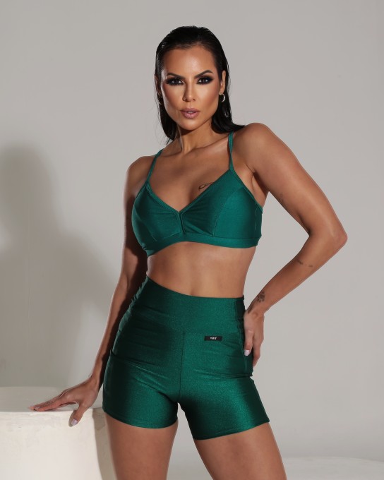 Top Fitness Feminino Verde